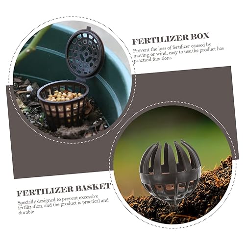 Miniatura 3 de GANAZONO Caja de fertilizantes con 20 cajas de fertilizantes, luces solares para interiores, contenedores de regalo al aire libre, maceta, cestas de