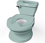Ingenuity My Size Potty Pro in Green, Infant Potty Training Toilet, Lifelike Flushing Sound, for Ages 18 Months, Up to 50 Pounds