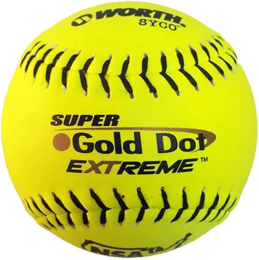 Worth | Slowpitch Softballs | NSA Approved | 12 Count | Multiple Options