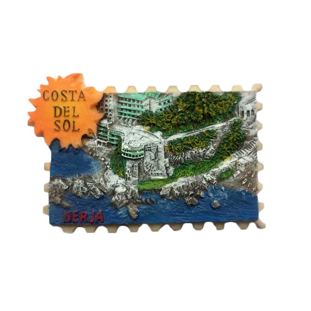 3D Nerja Spain Fridge Magnet Costa del sol Style Travel Sticker Souvenir,Home & Kitchen Decoration,Spain Refrigerator Magnet