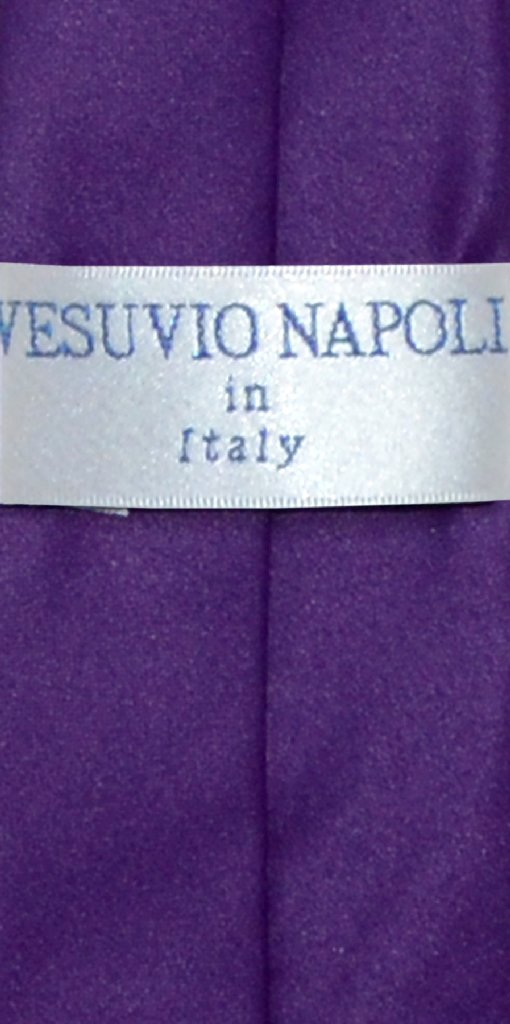 Vesuvio Napoli Boy's CLIP-ON NeckTie Solid PURPLE INDIGO Color Youth Neck Tie