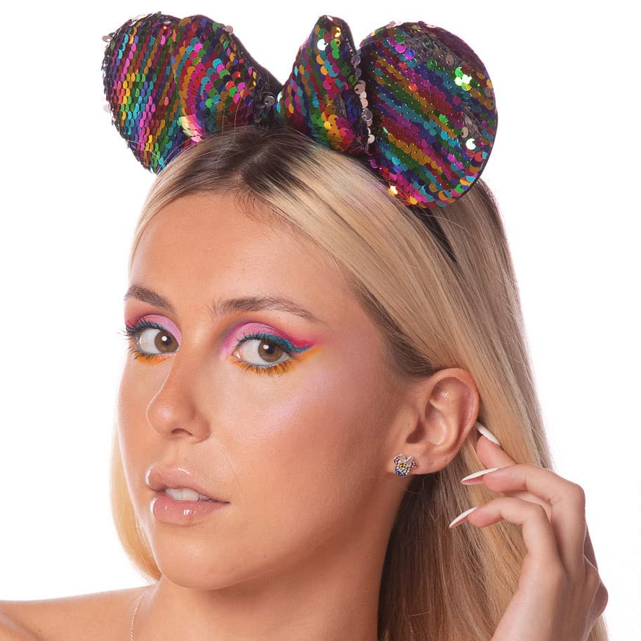 Pendientes Minnie Mouse de plata de ley con cierre de tuerca Disney 3
