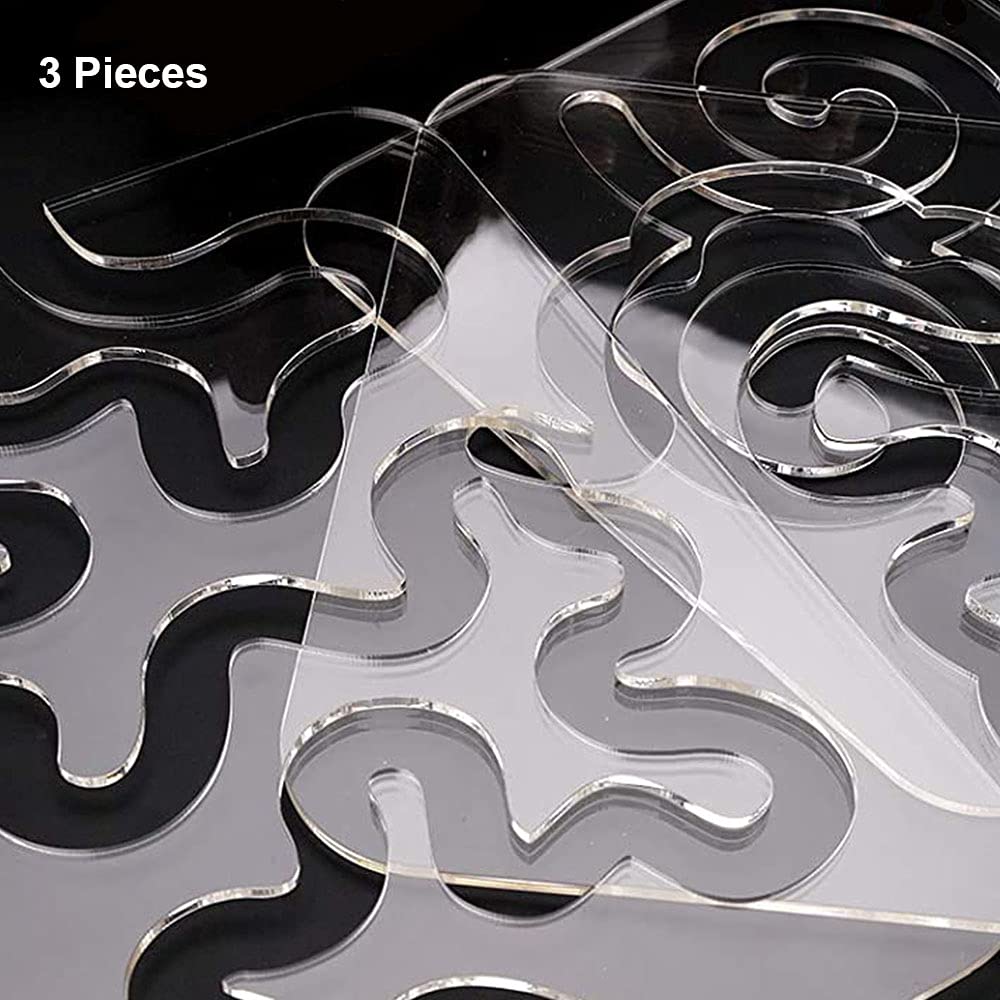 3 Pièces Règles Patchwork Acrylique - Gabarits Matelassage Et Quilting Pour Couture Précise Et Créative