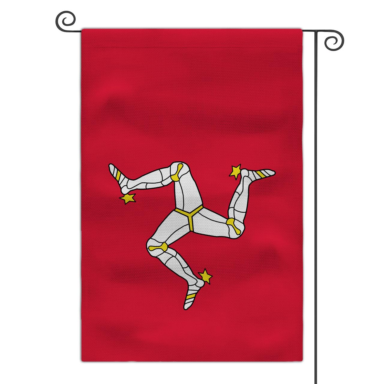 Medieval Coat of Arms Garden Flag 12x18 Double Sided Yard Outdoor Flag (Isle of Man)