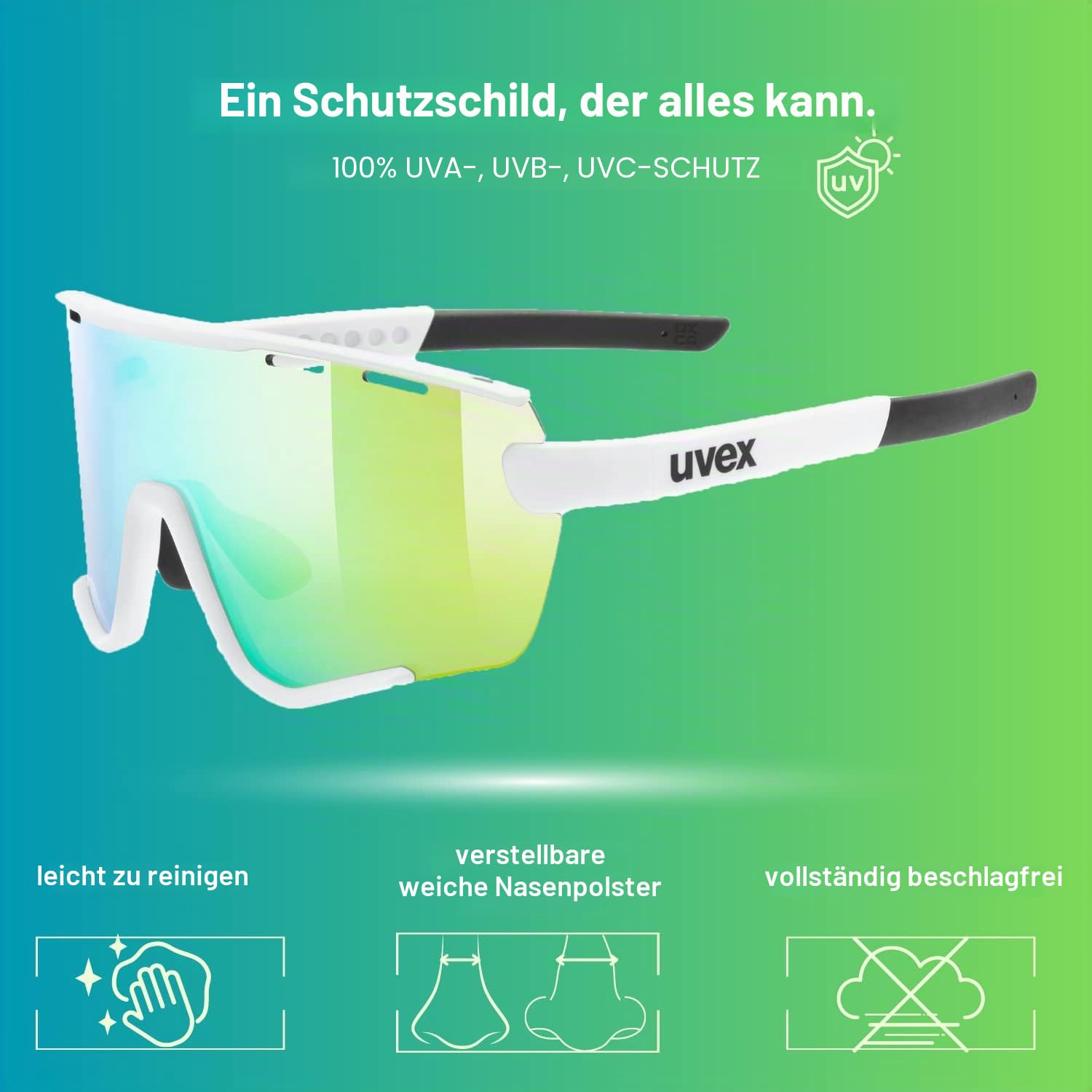 uvex sportstyle 236 Set - Sportbrille für Damen und Herren - inkl. Wechselscheiben - beschlagfrei
