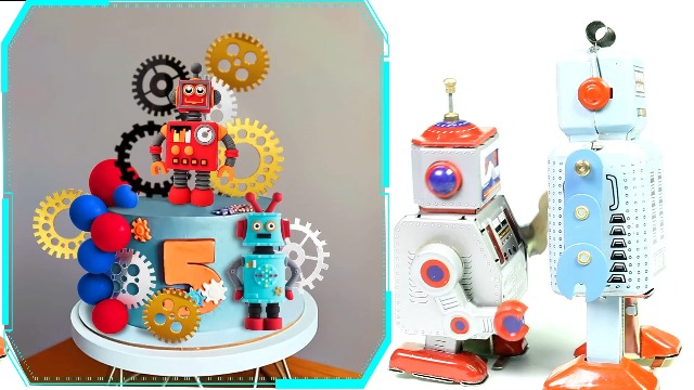 Tirelire Robot Design - Céramique Finition Chrome - Déco Geek - 25cm