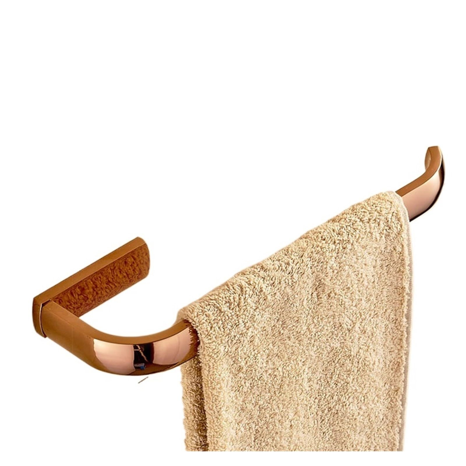Brushed Brass Toilet Paper Holde Bronze Bathroom Hardware Set Bath Robe Hook Towel for bathroom home renovation wall mounted(Towel Ring)