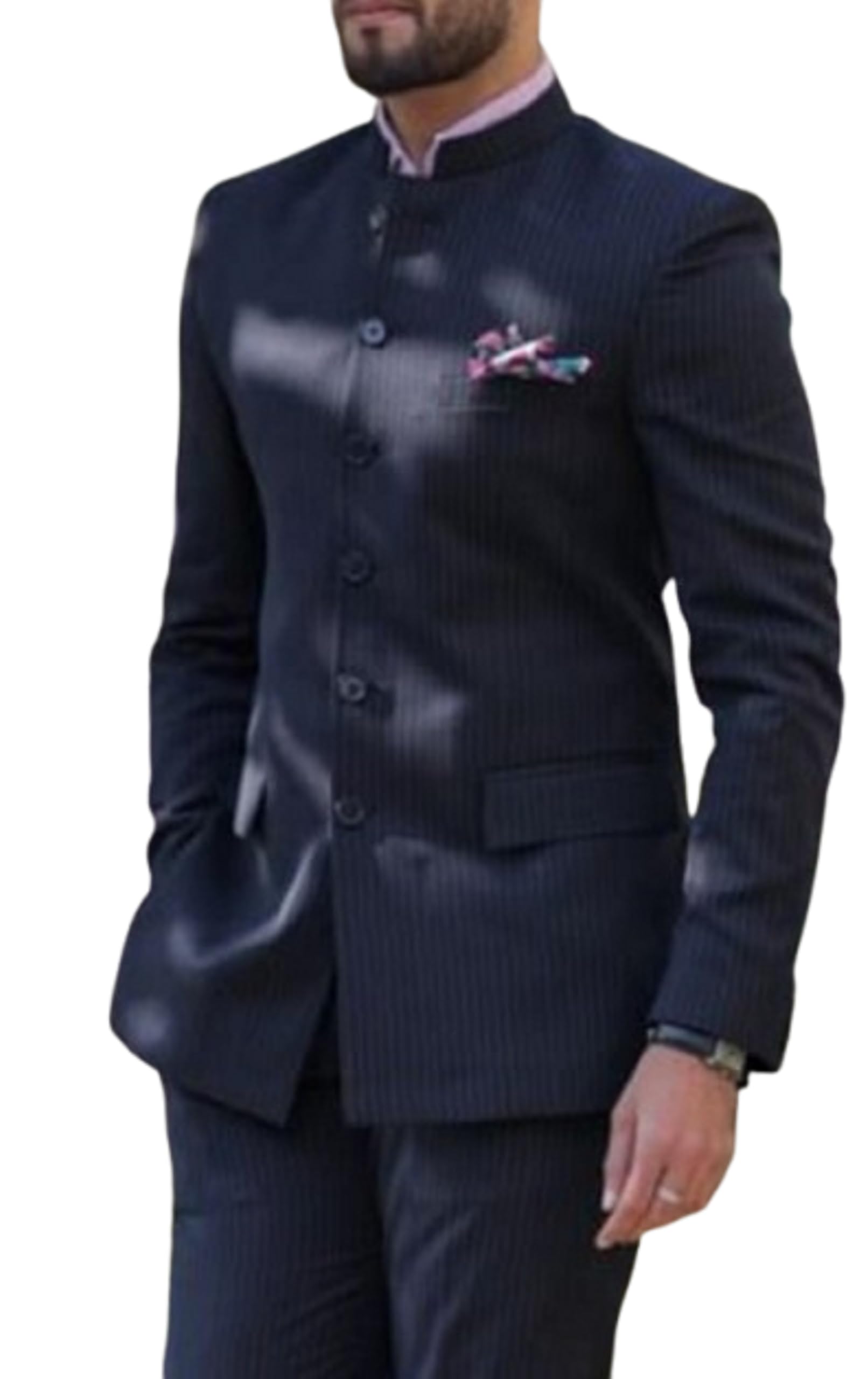 pri & su cottlinns Jodhpuri Safari suit 90009 black-picture-35
