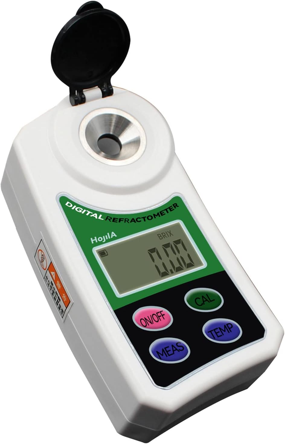 HOJILA Digital Brix Refractometer Brix Meter Pocket Refractometer with ATC for Sugar Content Test, Range 0~55% Brix