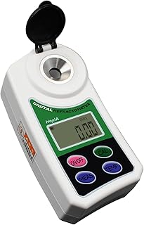 Digital Brix Refractometer Brix Meter Pocket Refractometer with ATC for Sugar Content Test, Range 0~55% Brix