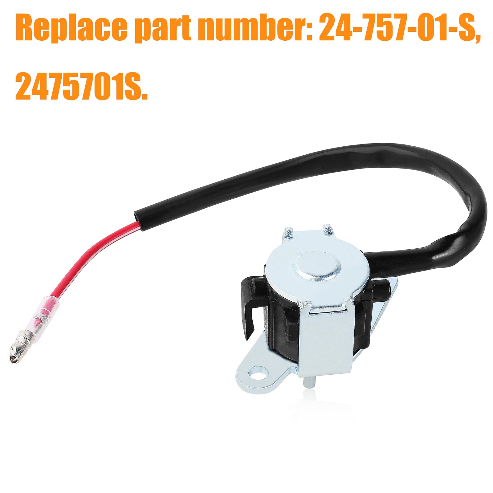 Kit de solenoide de apagado de combustible compatible con Kohler 24-757-01-S 2475701S CH18 CH20 CH22 CH23 CH25 CH620 CH621 CH640 CH641 CH670 CH680 CH730 CH740 CV20 CV640. CV680 CV742 LH685