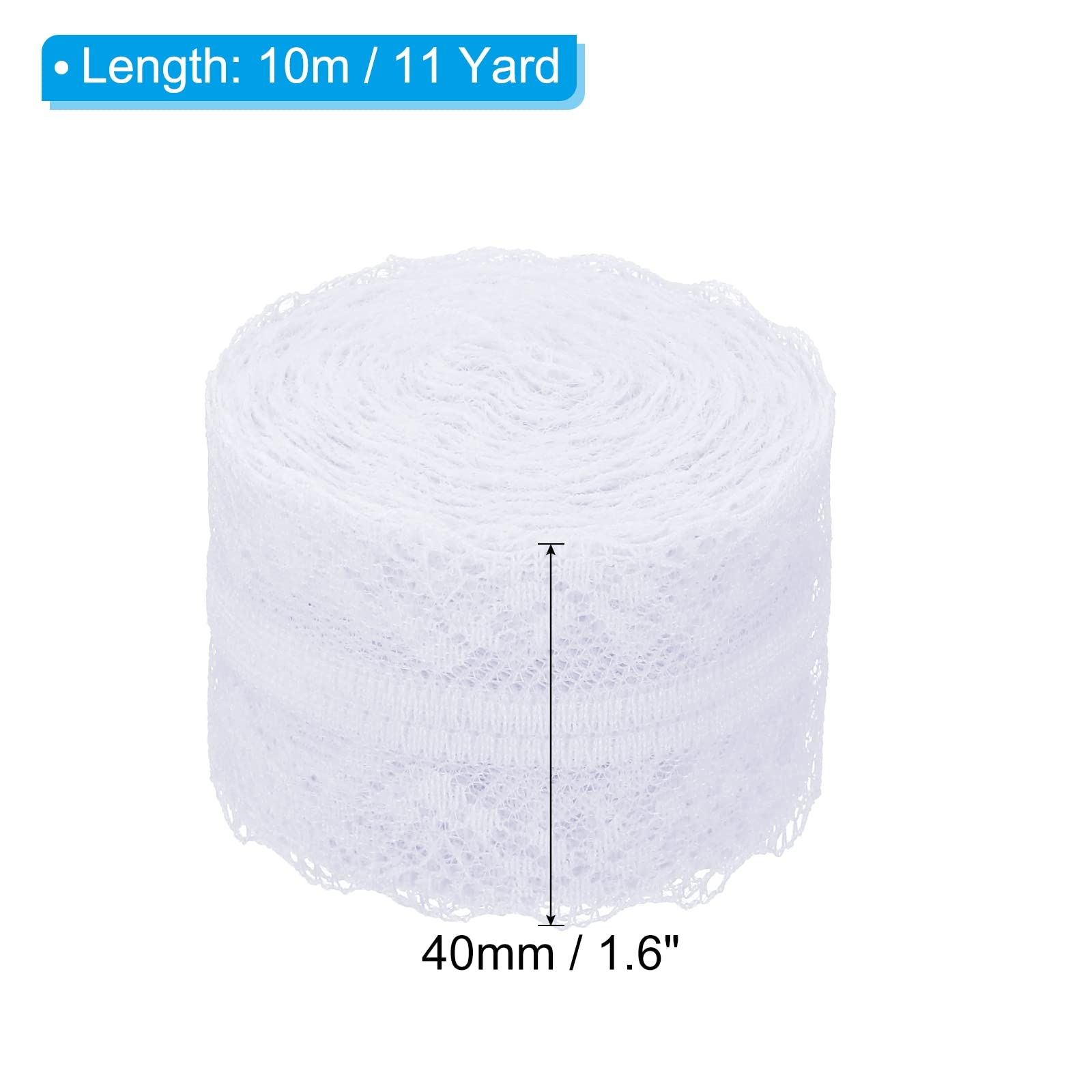 PATIKIL 1.6 Inch x 11 Yards Lace Trim Ribbon - Image 2