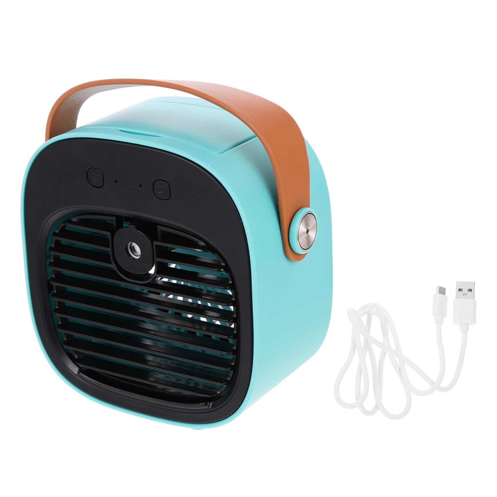 Ventilatore USB da Scrivania Mini Funzione Spray, Ventolino da Ufficio Silenzioso Batteria 4000mah, Ventilatore Portatile per Casa e Ufficio