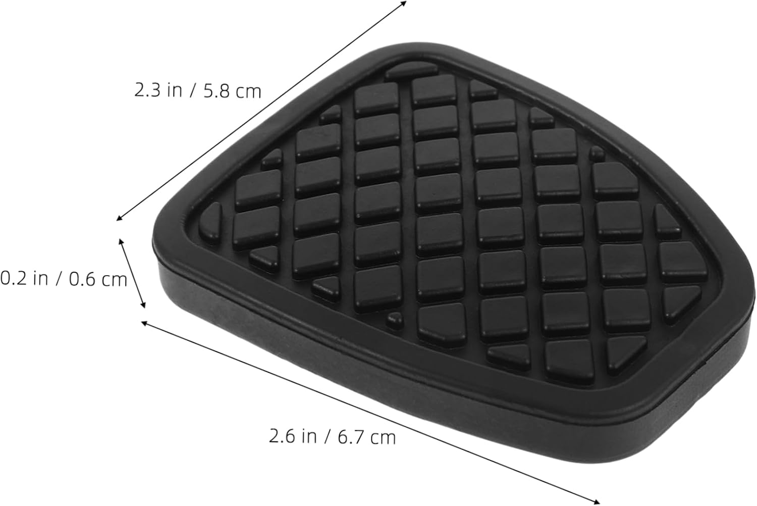 MAGICLULU 2pcs Brake Pedal Stop Pad Car Foot Pedal Rubber Covers Easy Install for Cars