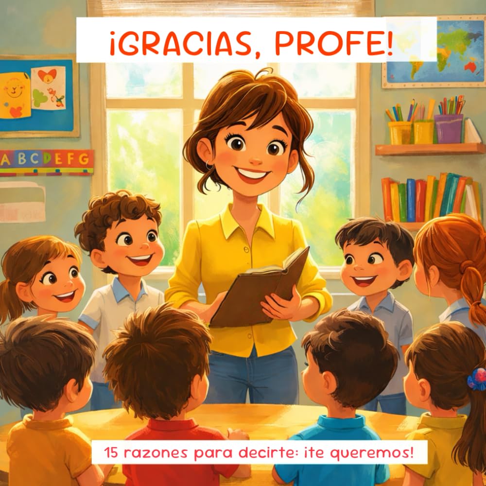 ¡Gracias, profe! 15 razones para decirte: ¡te queremos! Un libro para agradecer a esa profe única.: Un homenaje lleno de ternura a quienes enseñan con ... Tu profe sentirá el cariño de toda la clase.