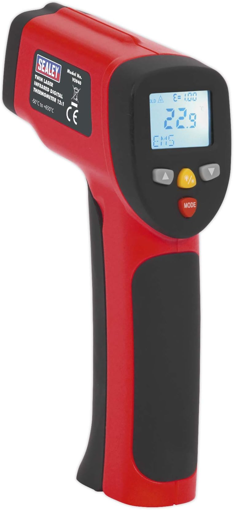 CBT Infrared Twin-Spot Laser Digital Thermometer 12:1