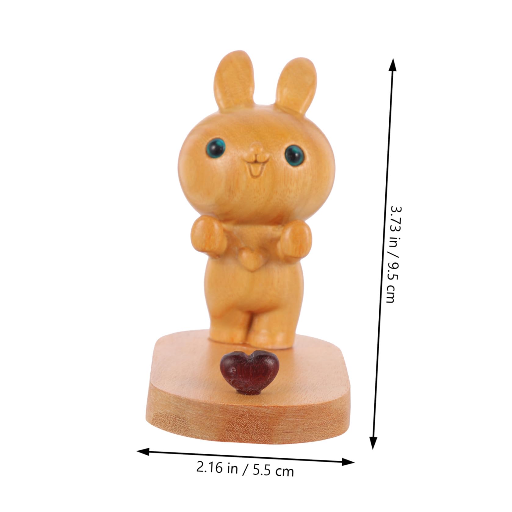 Hemobllo 3pezzi Supporto Telefonico Legno Forma Di Coniglio Stabile e Portatile Per Smartphone e Tablet Decorazione Da Scrivania Per Adulti Per e Compleanni
