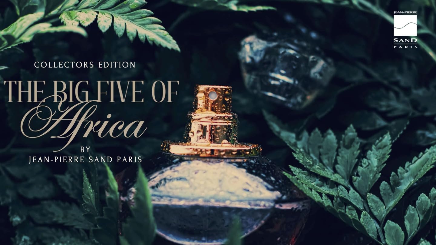 Jean-Pierre Sand - The Lion N°1 of the Big 5 of Africa – 80 ml woda perfumowana dla mężczyzn w butelce kolekcjonerskiej – idealna na prezent – męski zapach ze zwierzęcym wzorem