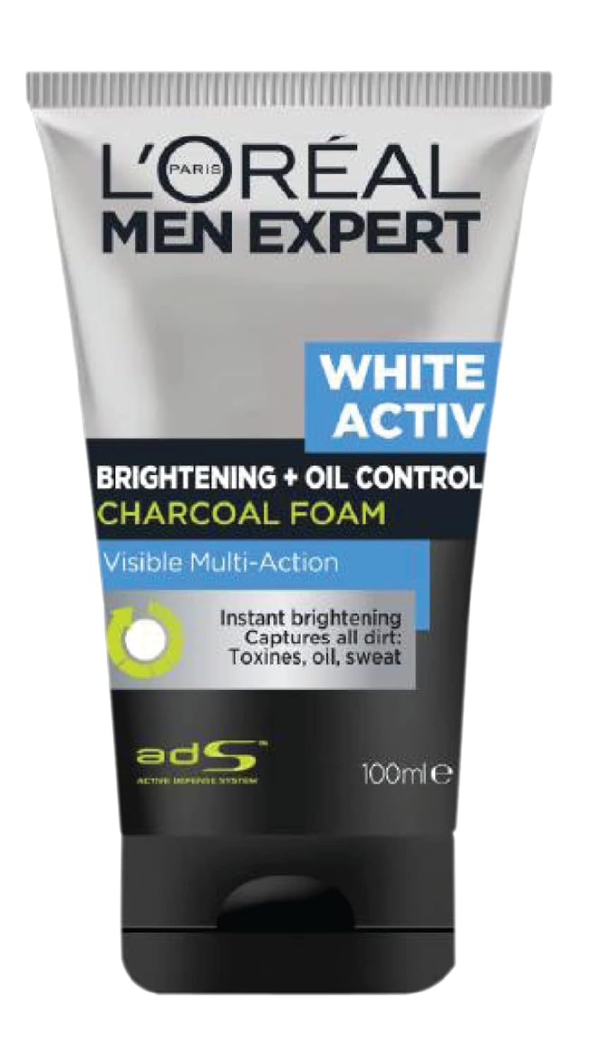 L'oreal Men Expert White Activ Anti Spots Oil Control Charcoal Foam 100ml