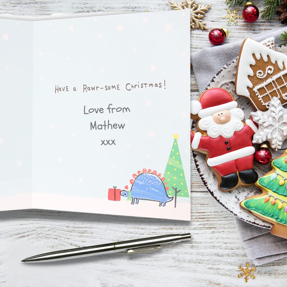 Clintons: Christmas Dinosaurs Daddy Christmas Card, Multi-Colour, 155 x 235, 1149047 - Image 3