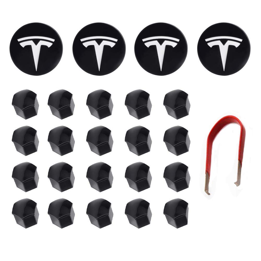 Buy RSZX Tesla Model 3 Y S X Wheel Cap Kit Center Cap Lug Nut Cover (4