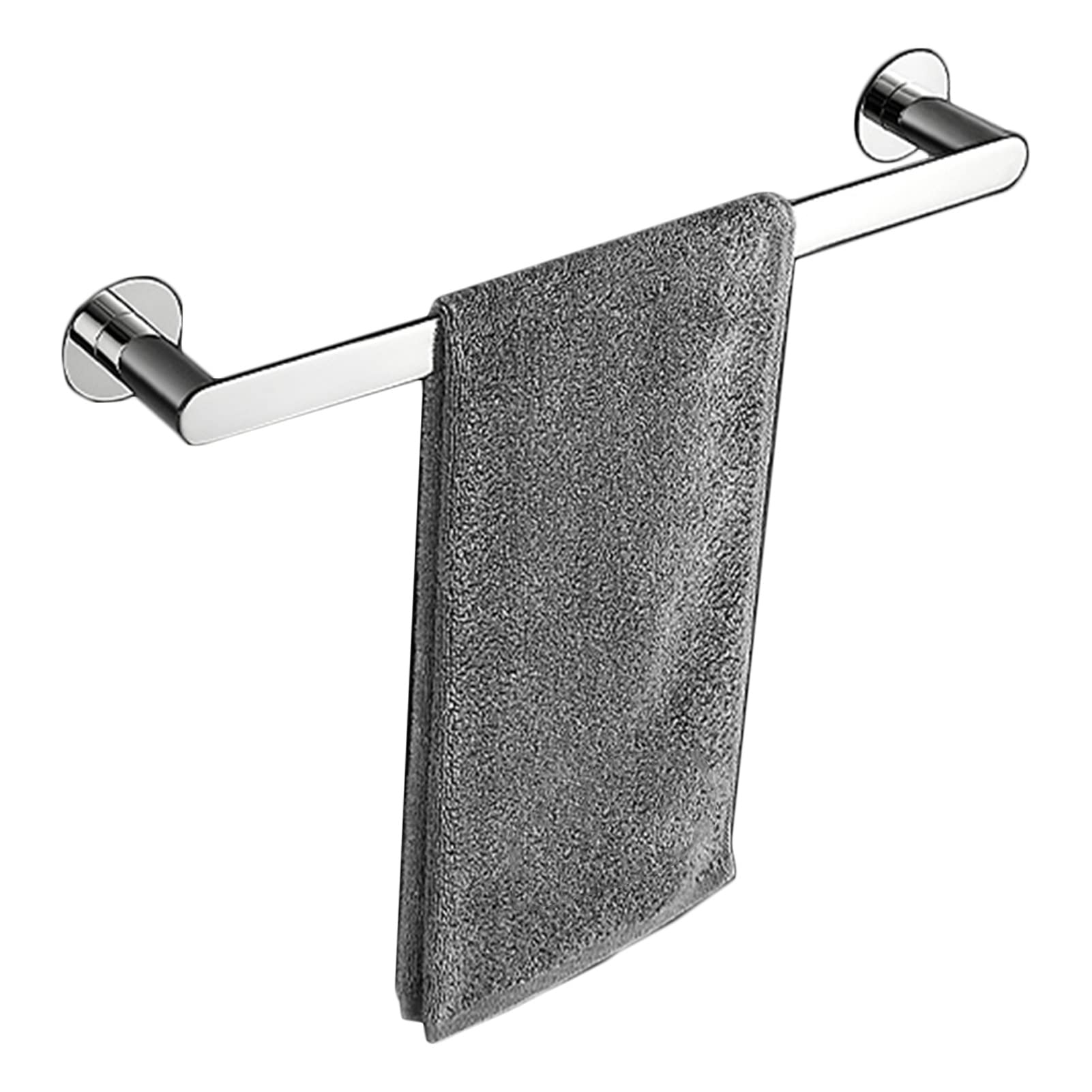 Portasciugamani a Parete, portasciugamani da Bagno Asta Porta Asciugamani con Finitura Argento Lucido per Hardware Doccia e Doccia da Cucina (Dimensioni : 50cm)