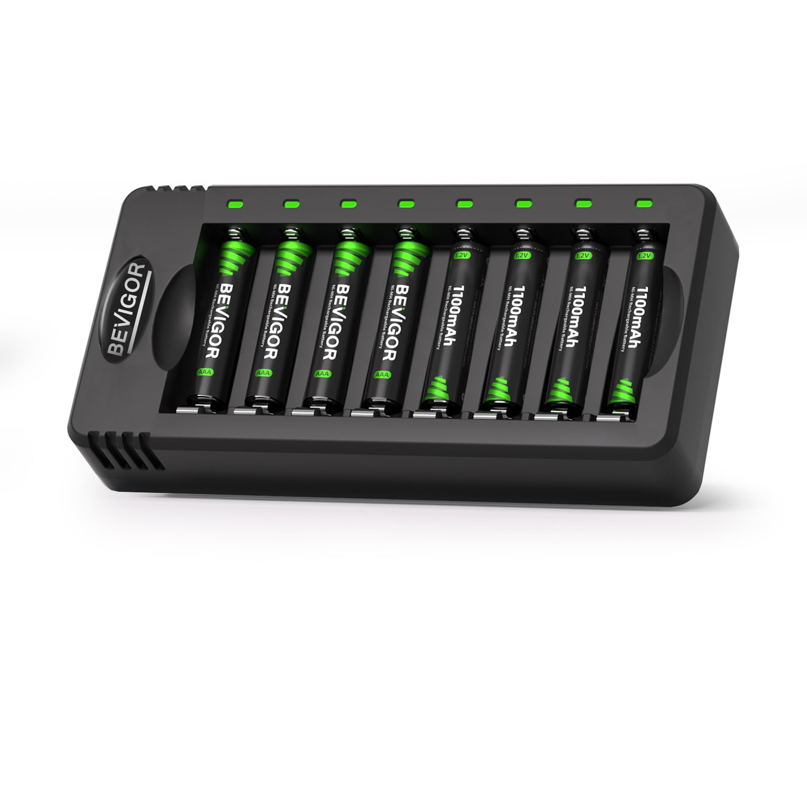 BEVIGOR Rechargeable AAA Batteries with Charger