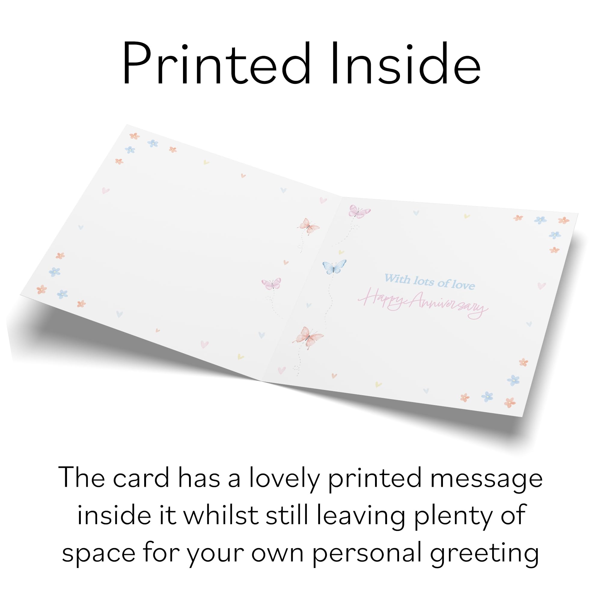 Hunts England, Wife 8th Anniversary Card, 8 Years, Bronze Anniversary, Romantic Meadows, Fun Card - Image 4