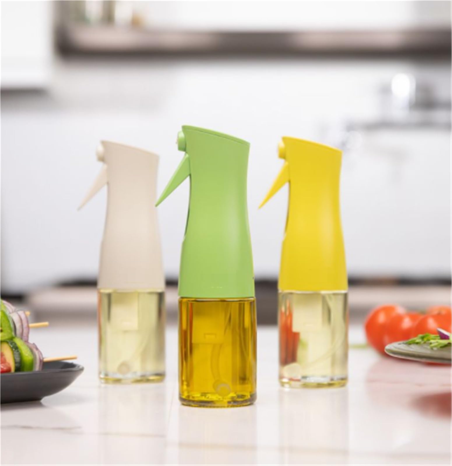 Ölsprüher Für Speiseöl Speiseöl-Sprüher For Salate, Grillen, Kontinuierlicher Sprühnebel Und Portionskontrolle Grillen Küche(Grün)