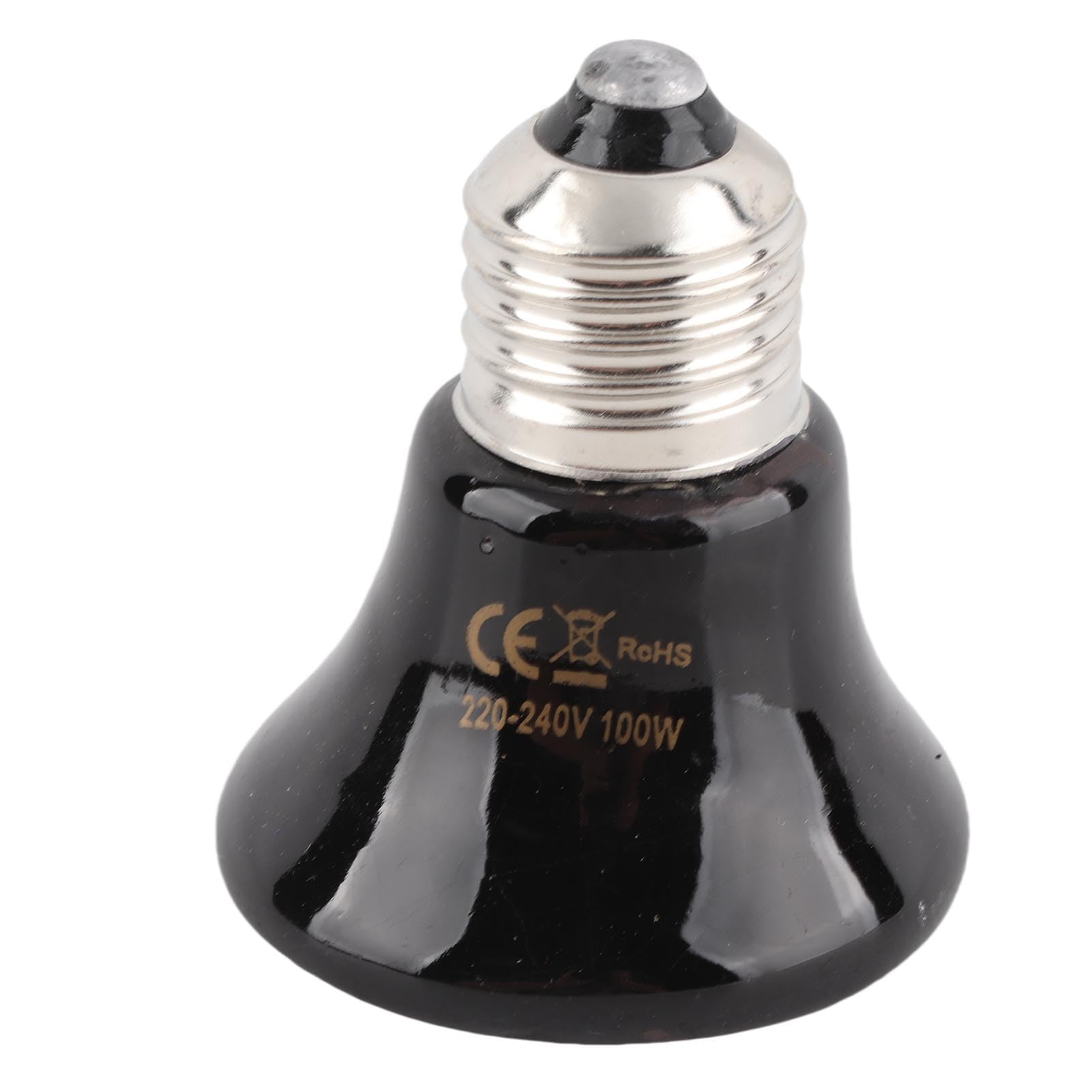 Zisemeil Ceramic Reptile Heat Lamp Bulb, Ceramic Heat Lamp, Mini Infrared Heat Ceramic Amphibian Heat Lamp for Lizards Reptiles -240V (100w)