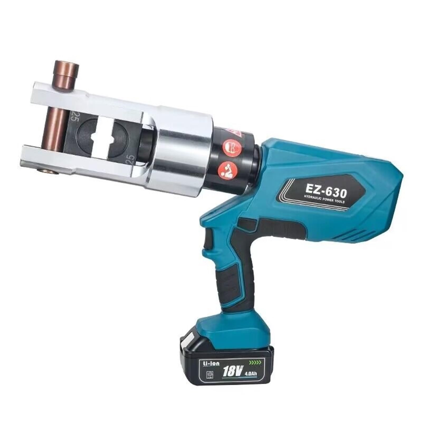Smtyxs One Color 250Knelectric Hydraulic Pliers Rechargeable Ez-630 Lithium Battery Portable Crimping Cable Copper Nose Terminal Secure Crimping