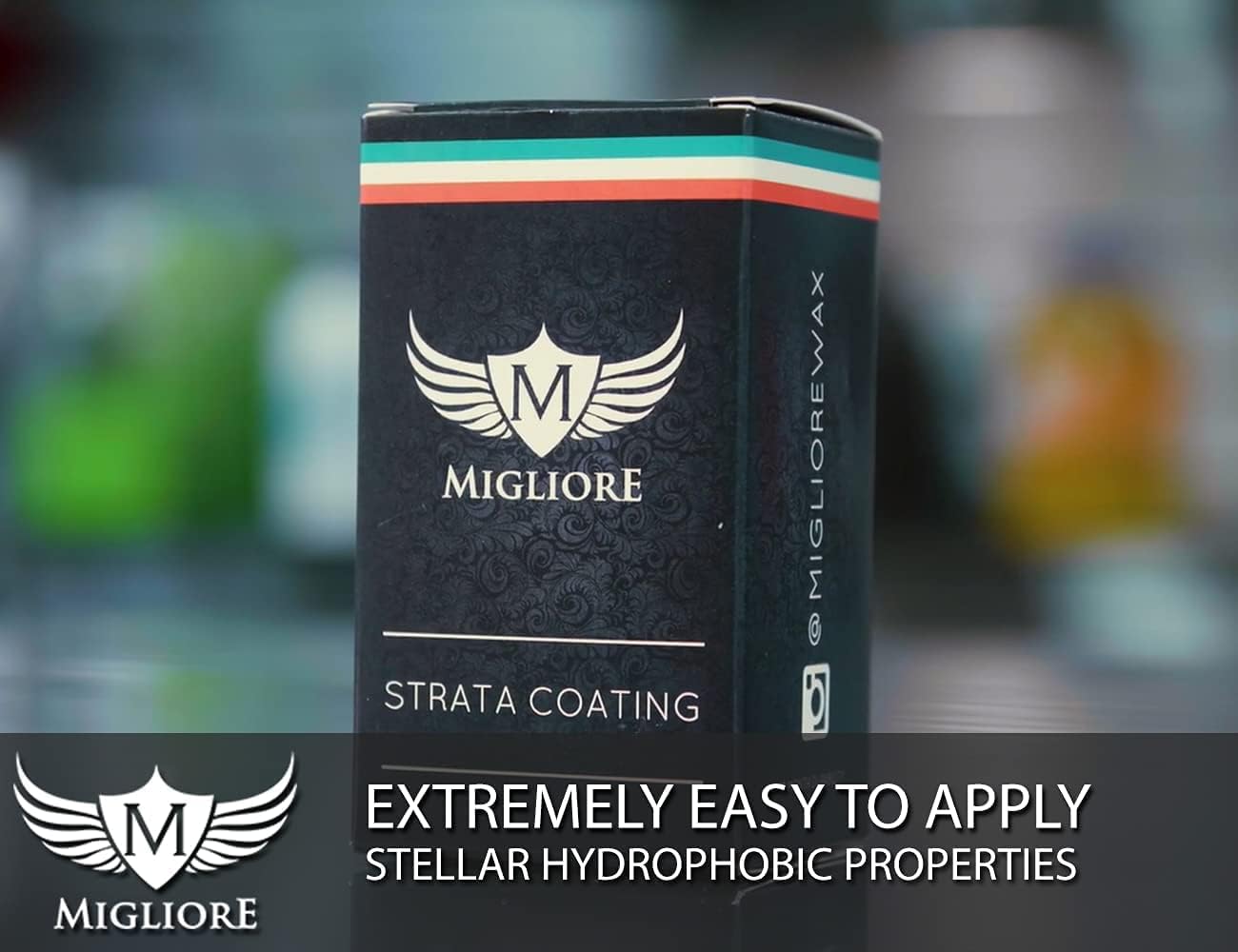 Migliore Strata Coating: High Gloss SiO2 PRO Ceramic Coating & Car Sealant │ 1-2 Years of Protection │ Apply After Car Wash Clay Bar Buffer Polisher │ Auto Marine Boat Motorcycle