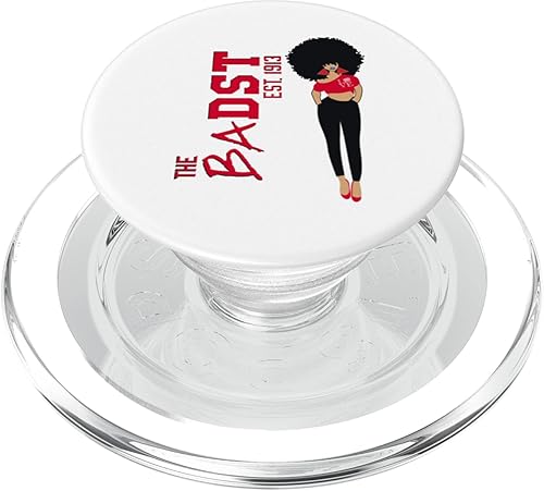 Vista 7 de Sassy Afro Lady Heels The Badst Love Elephant PopSockets Adhesive PopGrip