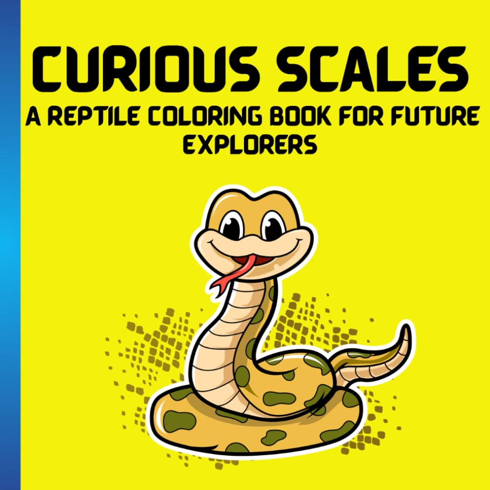 Reptiles colouring book for interesting children