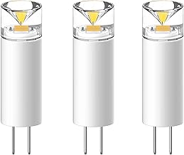 Energetic G4 Mini Capsule 12V LED Light Bulbs, Bi-Pin, 1.4W (10W Halogen Equivalent), 136 Lumens, Warm White 3000K, Energy Saving - 3 Pack