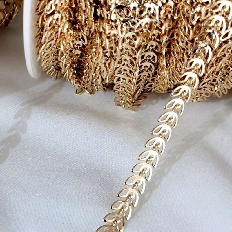 Chaîne flèche KC Gold idéale pour maillons de colliers raffinés