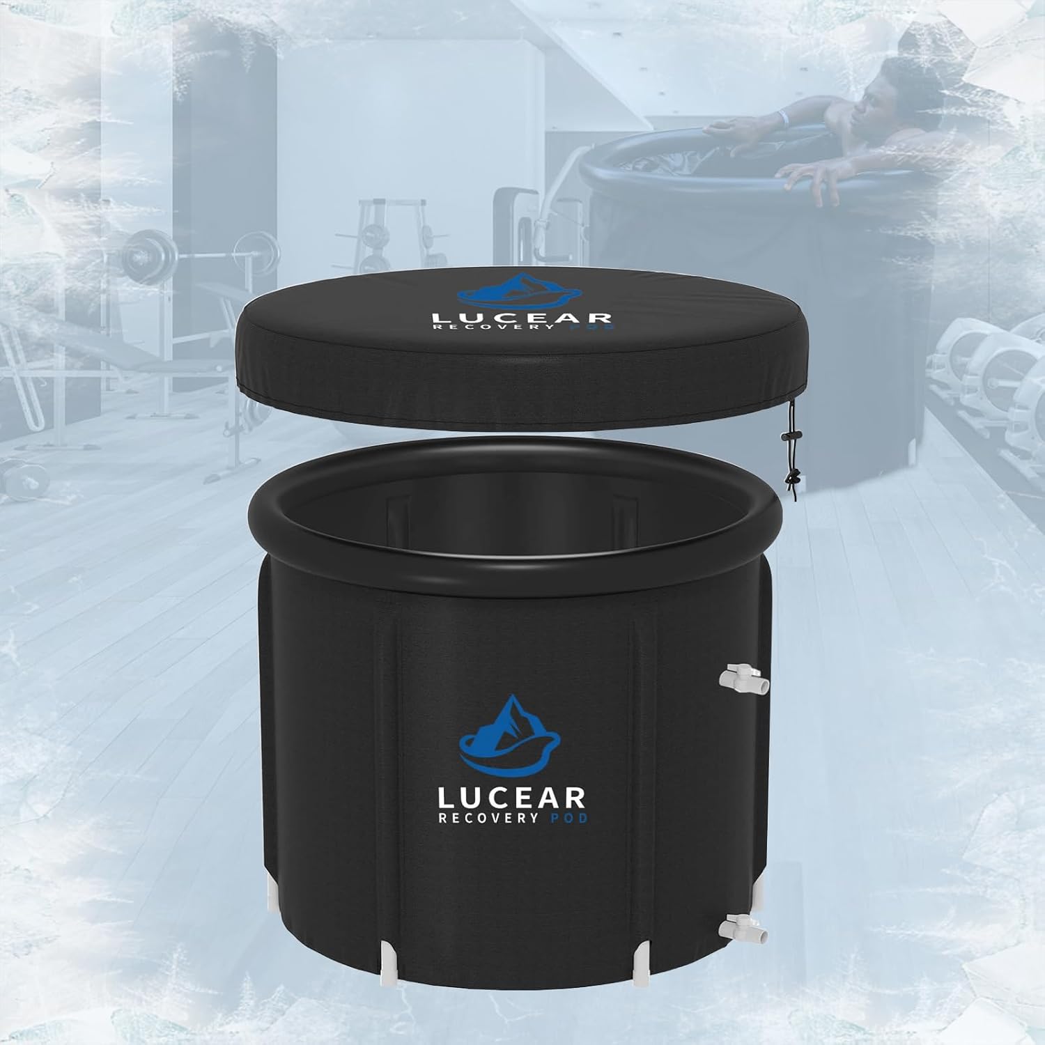 Zero Ice Bath Tub Cold Plunge Tub for Athletes-Portable Freestanding ...