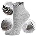 Mcool Mary Womens Socks, Ankle Casual Socks Lace Ruffle Low Cut Knit Cotton Socks For Women 6 Pack
