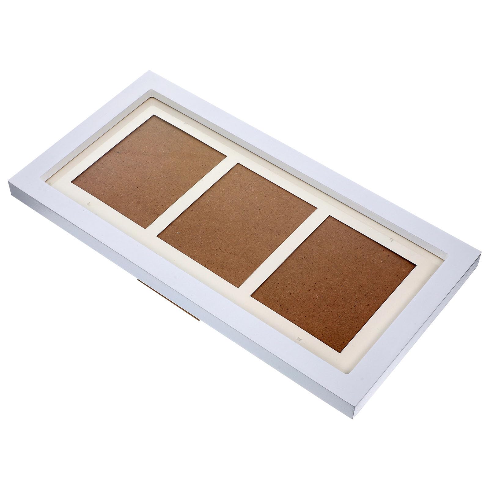 Cadre en bois blanc triptyque pour la décoration de la chambre de bébé