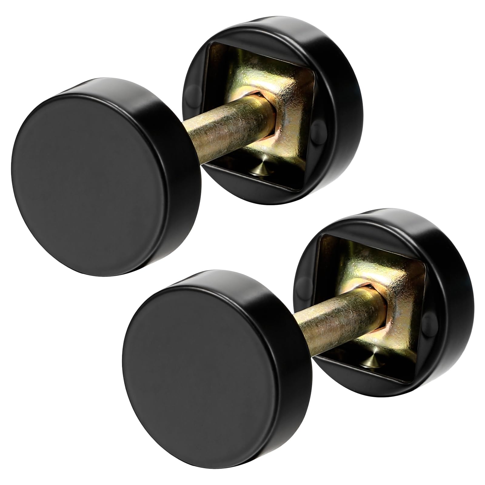 2 Pcs Round Handleset Hole Cover Plates Fits Doors 1-3/8" to 2-1/4" Thick