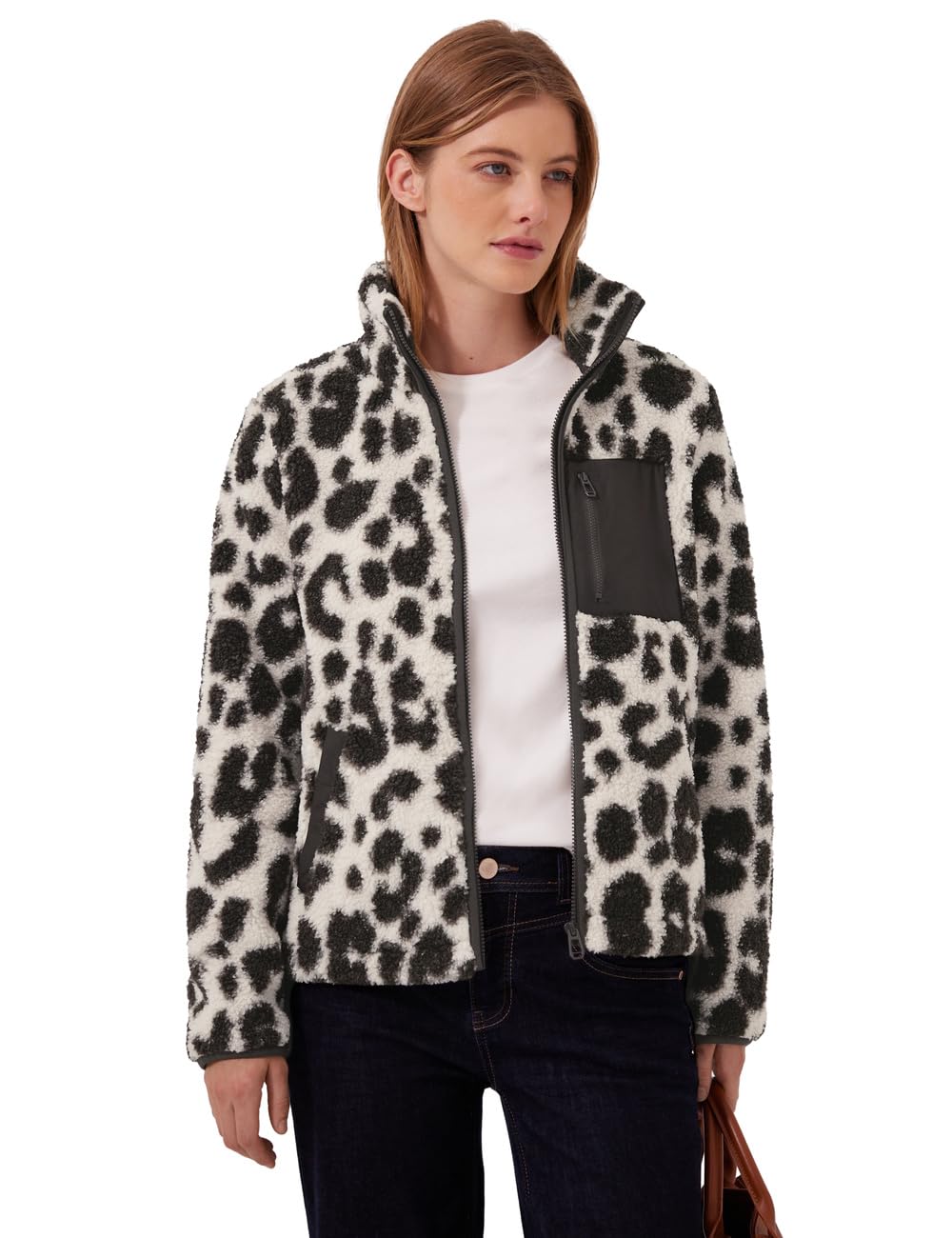 Street One Studio Damen 2118100 Strukturmix Jacke mit Stehkragen (1er Pack)