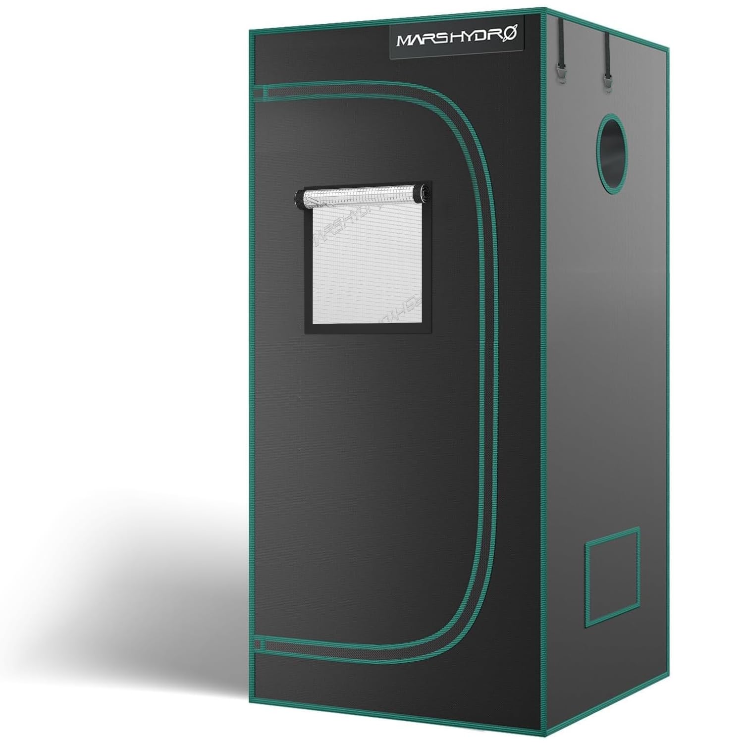 2x2 Advanced Grow Tent, 24"x24"x55" High Reflective Mylar 1680D for Hydroponics Indoor Plant Growing, with Observation Window,Floor Tray and Smooth Zipper for TS600/TS1000