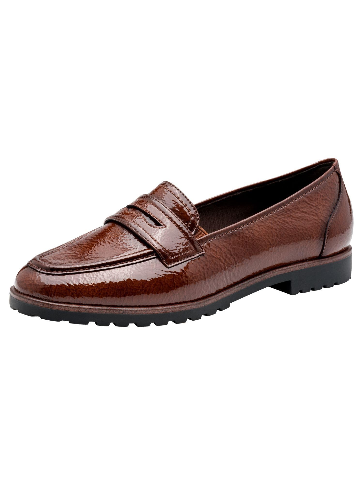Tamaris Women's Flat Slippers, Cognac Patent., 6 UK