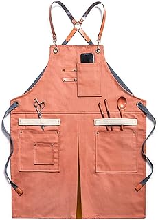 Delantal Trabajo Delantal de trabajo Carpintería Carpintero Artesano Lona Exterior para Hombres y Mujeres