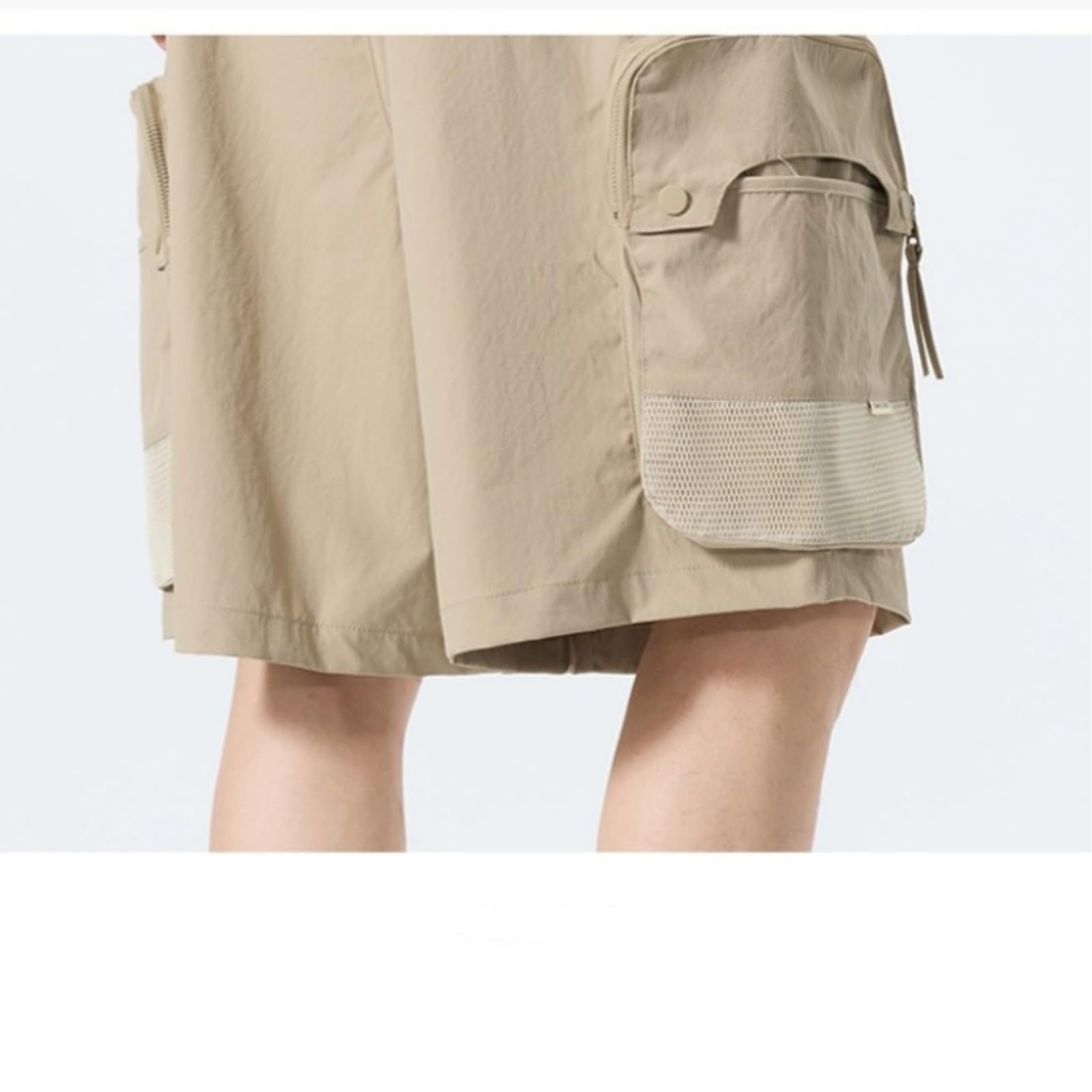 Pantaloncini Palestra Uomo Pantaloncini dal Taglio Dritto E Rilassato con Tasche Cargo E Coulisse in Vita, Perfetti per Viaggi E Weekend