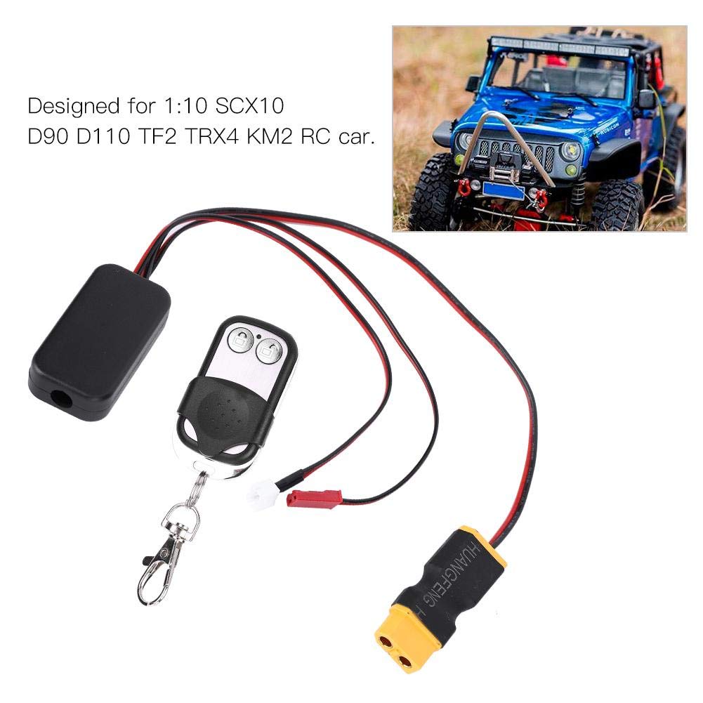 VGEBY RC Winch Controller, 1/10 RC Crawler Winch Controller, Ricevitore Telecomando Senza Fili, per D90 SCX10 90046, Senza Fili, for RC Truck, Jeep, SUV, RC Players, Hobbyists, Model Car Enthusiasts