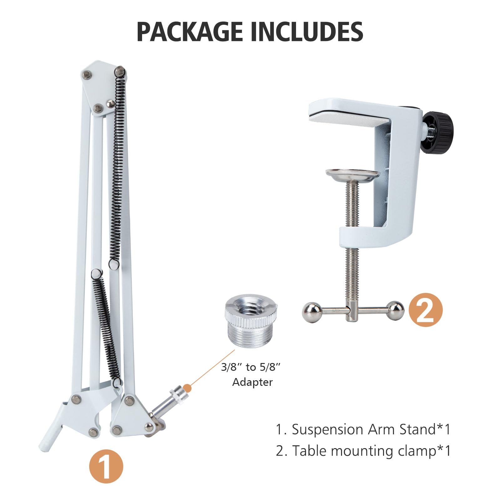 Amazon.com: SUNMON White Boom Arm for Fifine K688 - Mic Boom Arm