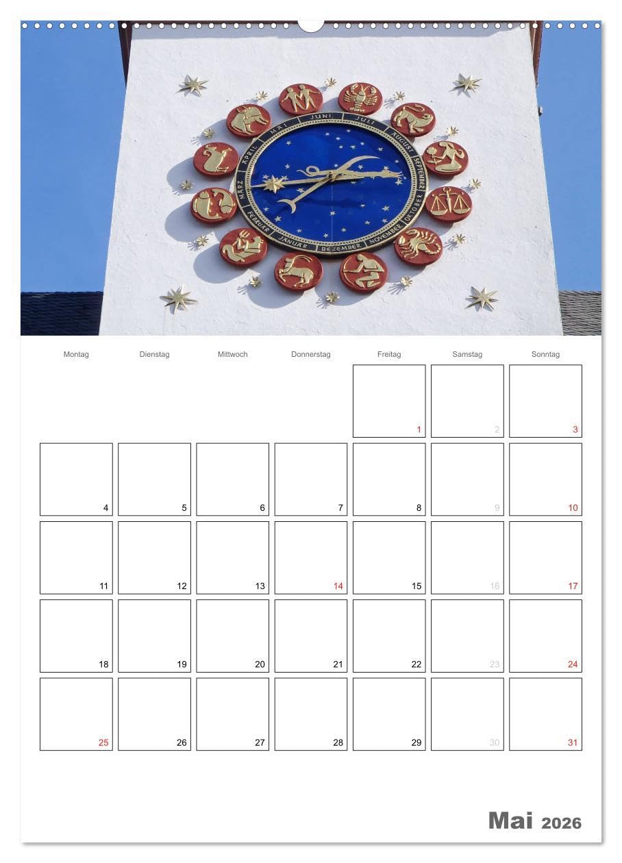 Historische Uhren (Wandkalender 2026 DIN A2 hoch), CALVENDO Monatskalender: Die Bedeutung der Uhrzeit im Leben der Menschen zeige ich in diesem ... außergewöhnlichen Uhren. (CALVENDO Orte)
