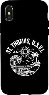 iPhone X/XS セントトーマス U.S.V.I.アメリカ領バージン島 お土産 バケーション スマホケース