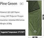 Naturehike Envelope Sac de couchage – Portable ultra-léger, étanche, compact, confortable avec sac de compression - 3 Sacs de couchage pour les voyages, Camping, Randonnée, Activités de plein air